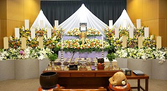生花祭壇プラン+古式湯灌