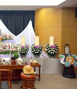 生花祭壇プラン+古式湯灌