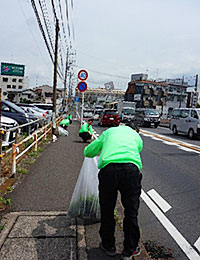 清掃の様子