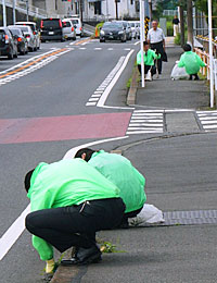 清掃の様子