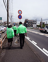 清掃の様子