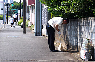 清掃の様子