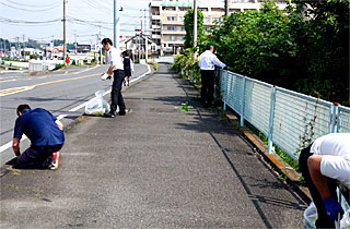 清掃の様子