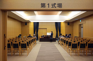 午前の部:斎場職員による概要説明